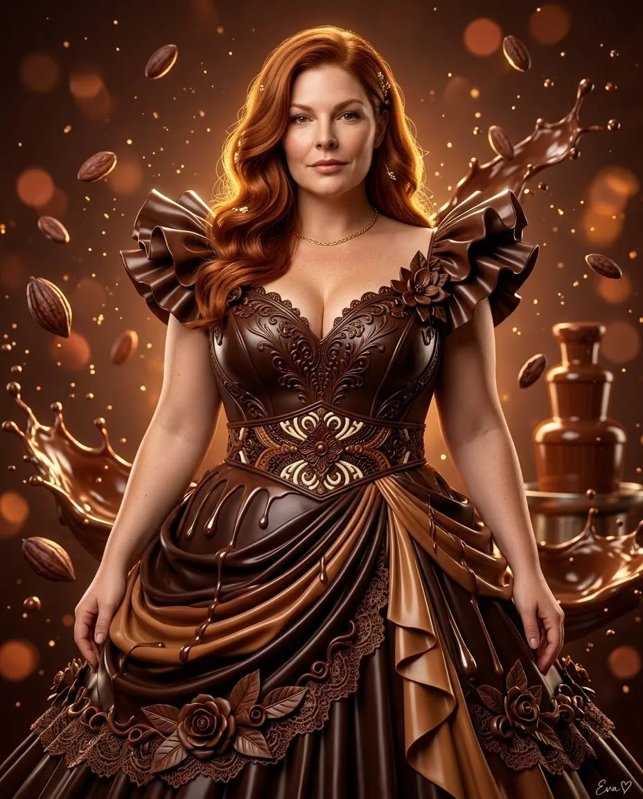 Chocolate Queen Fantasy Couture Portrait output 1