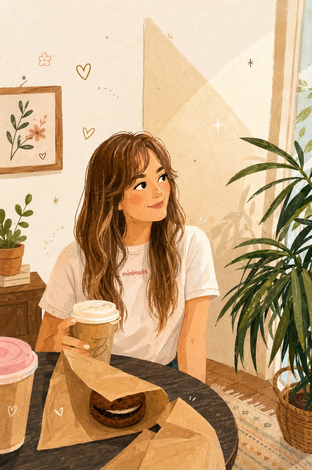 Cozy Folk-Art Flat Illustration