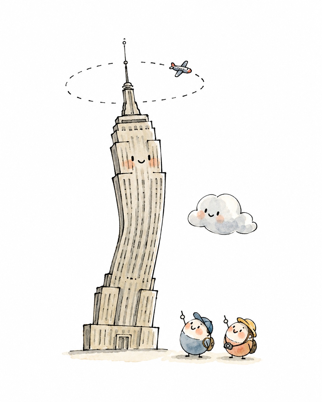 Whimsical Hand-Drawn Eiffel Tower Illustration output 3