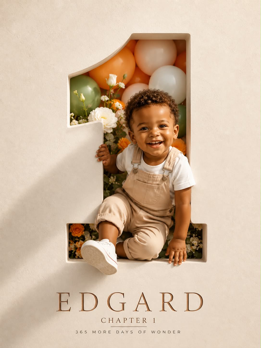 Luxury 3D Birthday Poster for a Child