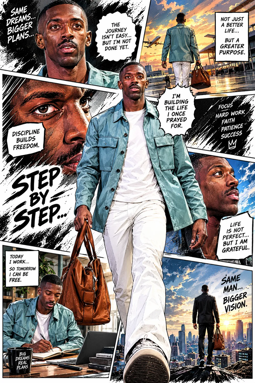 Create a Dynamic Manga Page from a Reference Photo