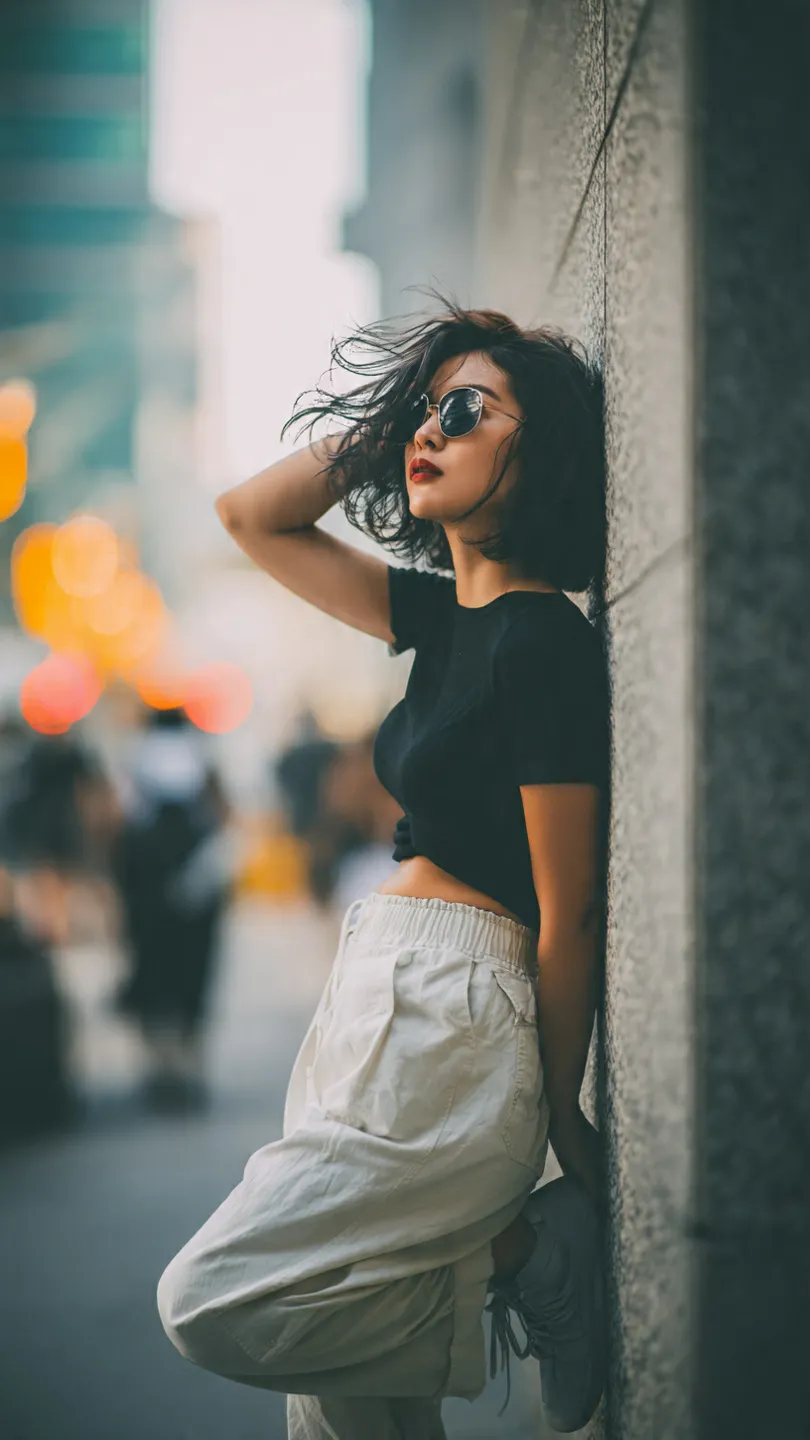 Candid Full-Body Urban Fashion Portrait output 3