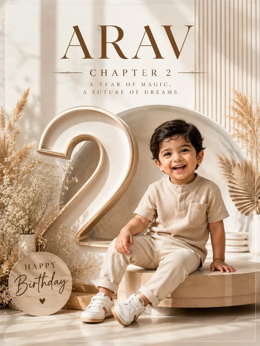 Luxury Birthday Poster from a Reference Photo output 1