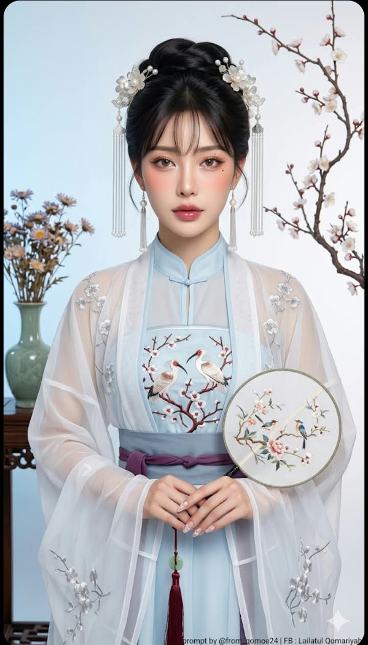 Elegant Hanfu Studio Portrait output 2