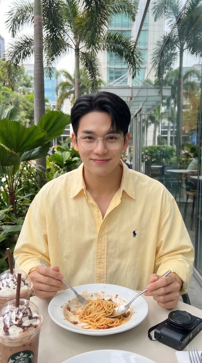 Happy Tummy: Outdoor Café Portrait