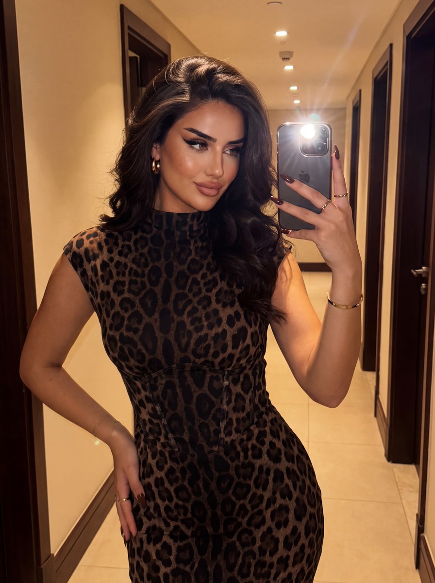 Midnight Leopard Mirror-Flash Glam output 1