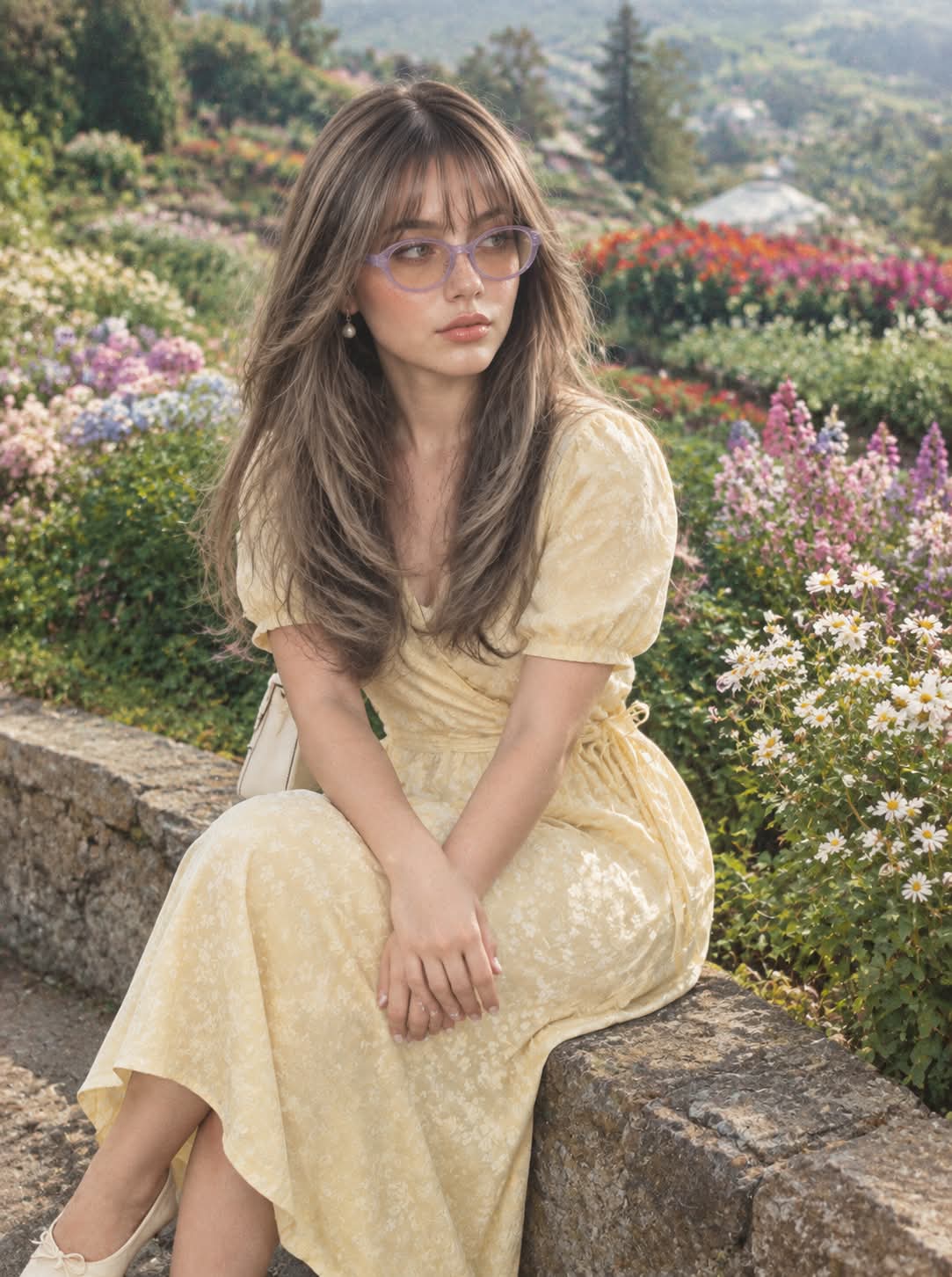 Flower Garden Fashion Portrait