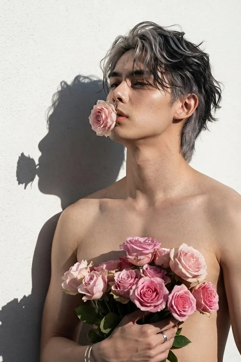 Wild Side: Sunlit Rose Editorial Portrait output 2