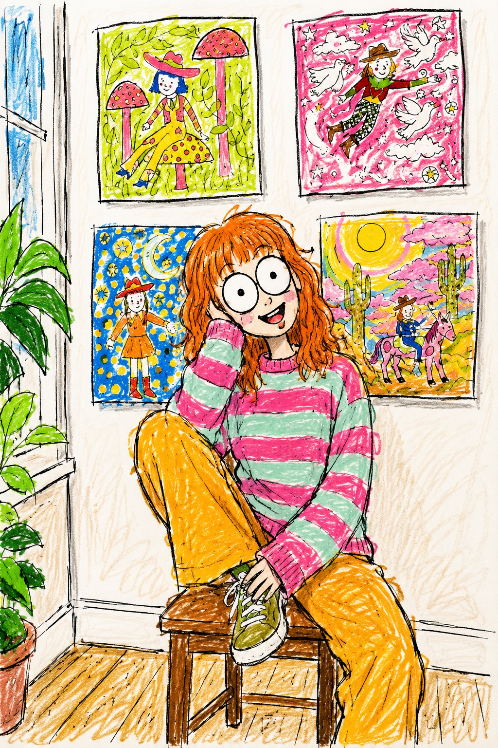 Funny Childlike Doodle Transformation output 2