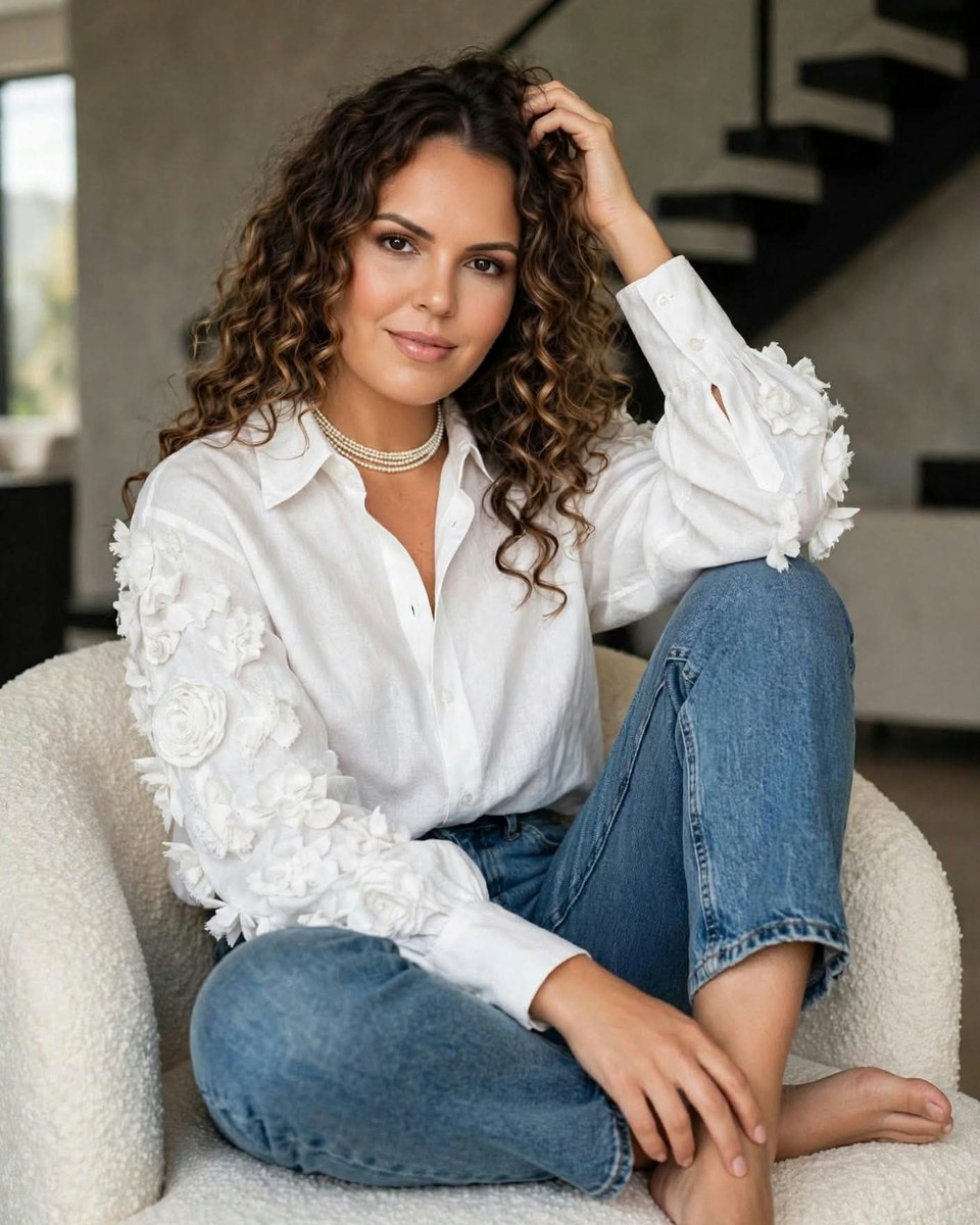 White Elegance & Denim Chic output 2
