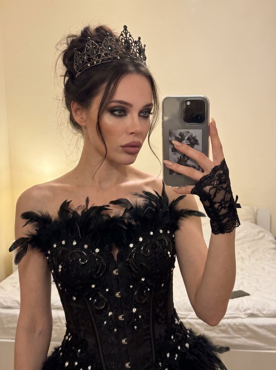 Gothic Princess Bedroom Mirror Selfie output 2