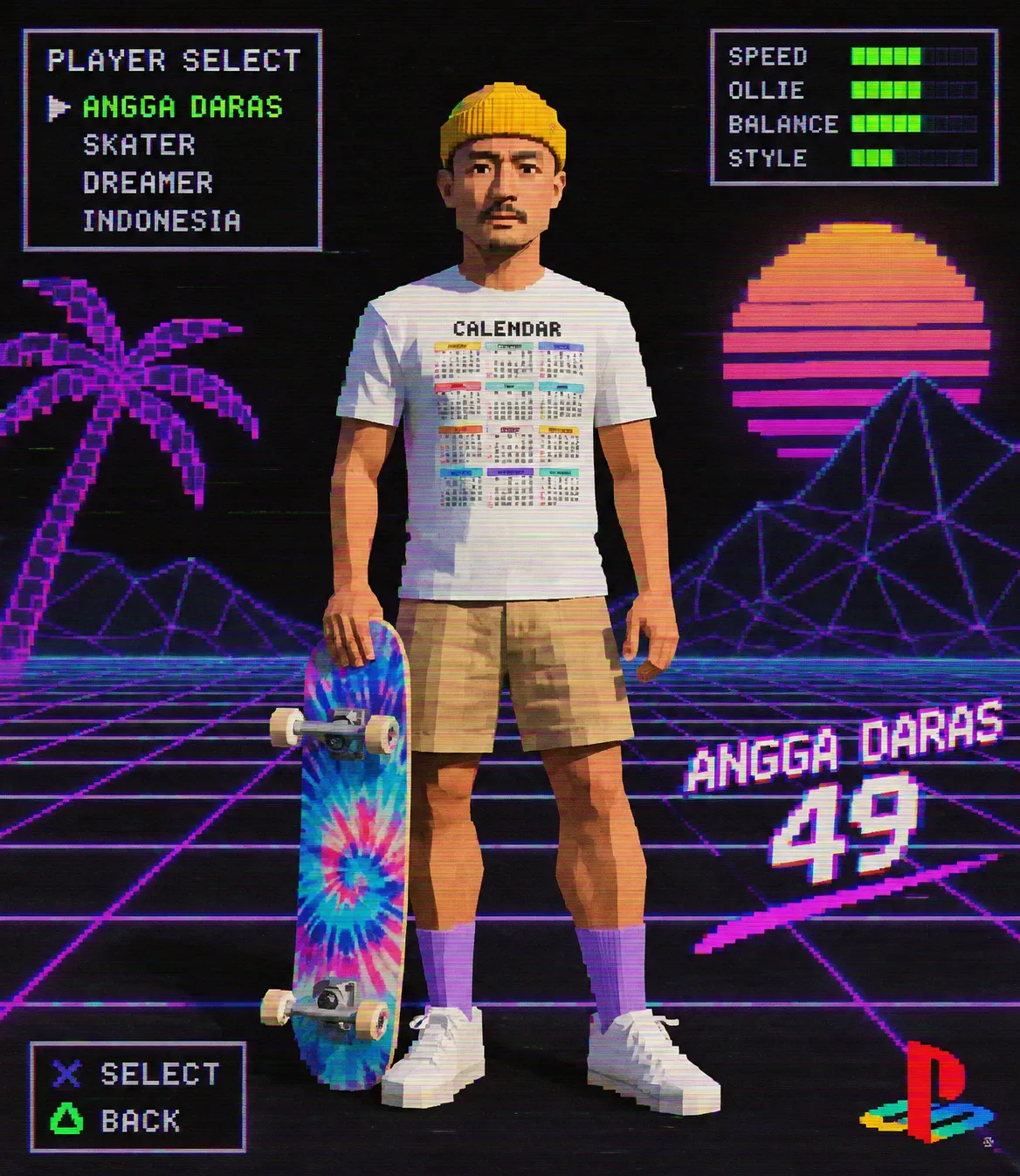 Retro Low-Poly PS1 Game Character output 3