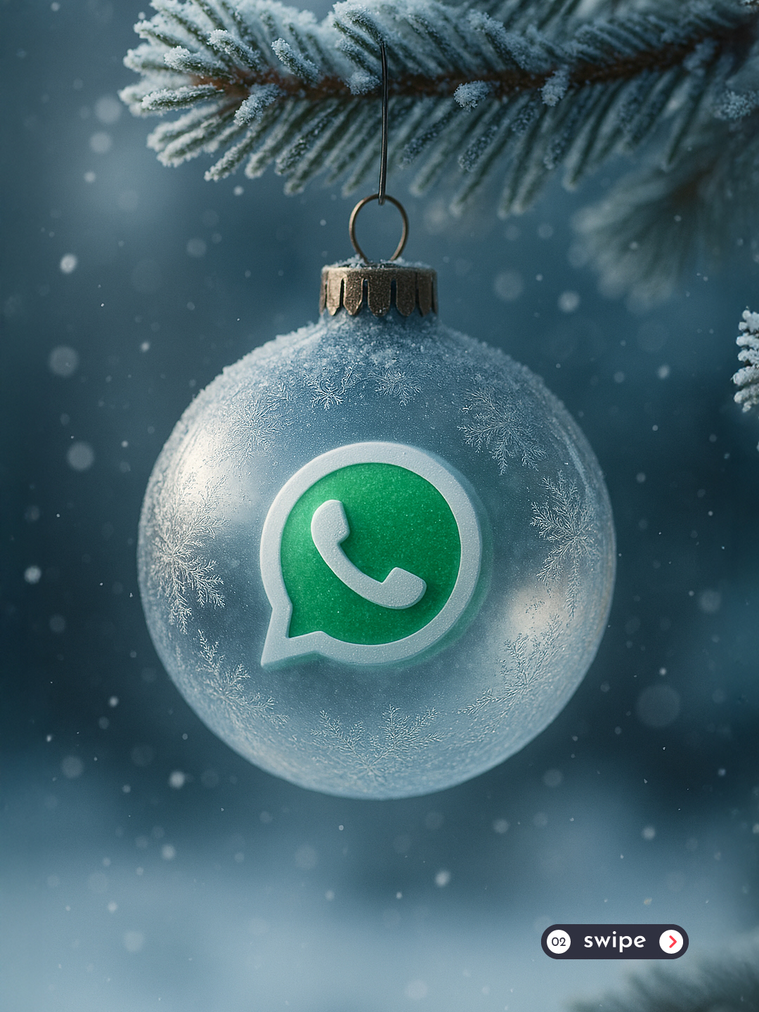 Christmas Glass Ornament Logo — Image output 1