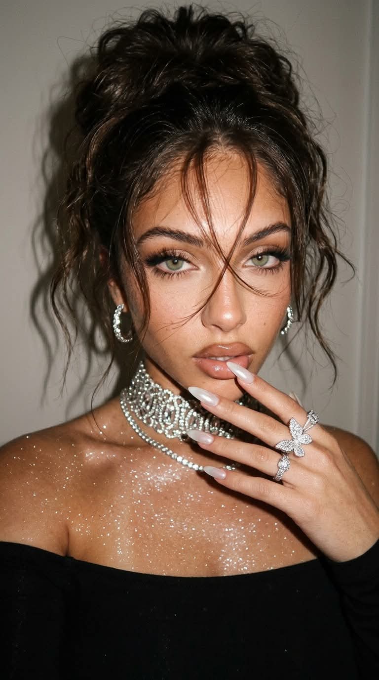 Moody Close-Up Jewelry Selfie