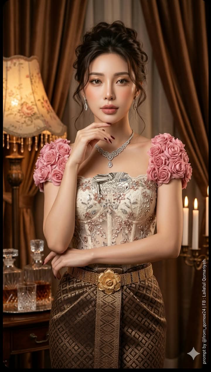 Vintage Glamour Portrait of a Young Adult Woman output 2