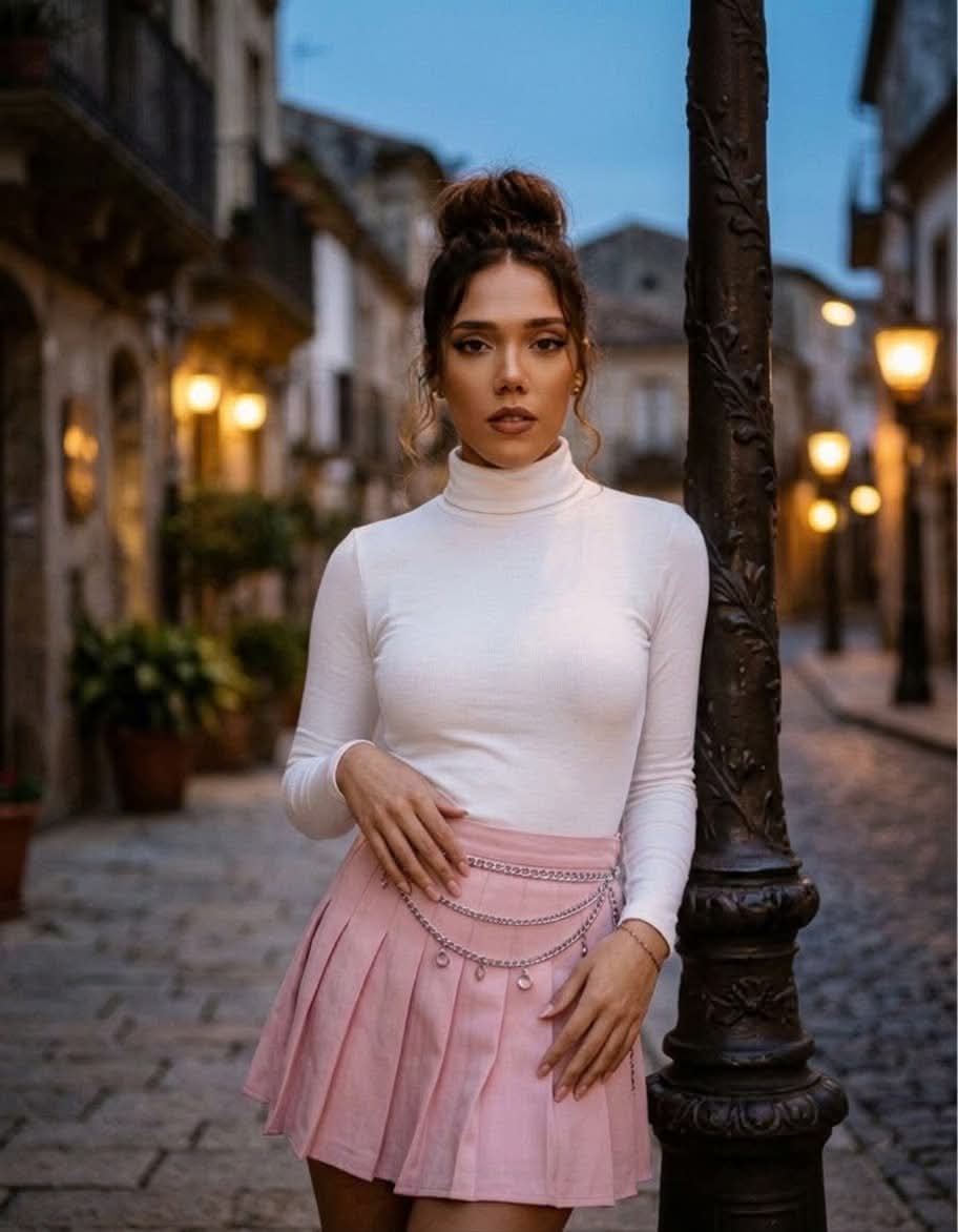Editorial Fashion Portrait on a European Street