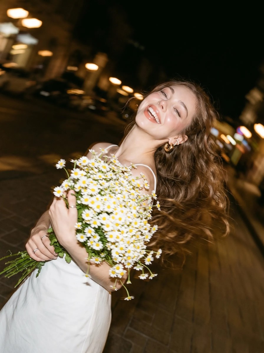 Candid Nighttime Daisy Portrait output 19