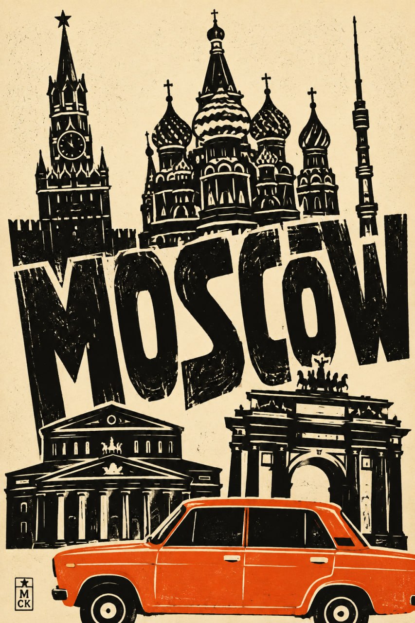 Create a bold tourist poster output 4