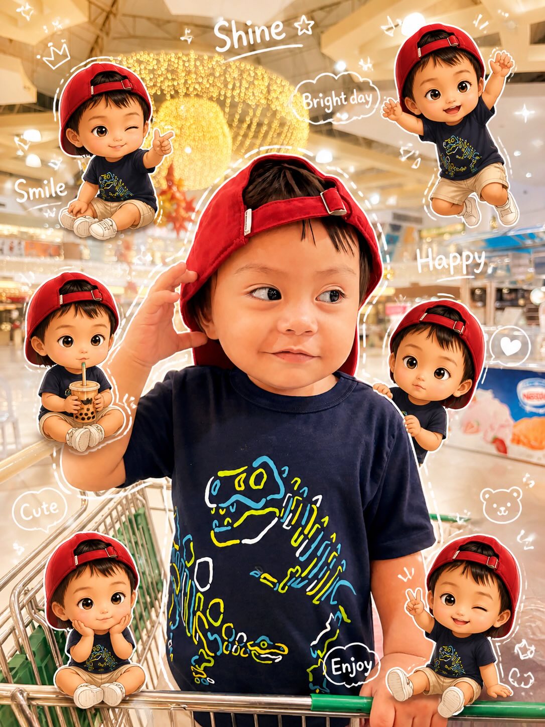 Photo with 3D Chibi Companions