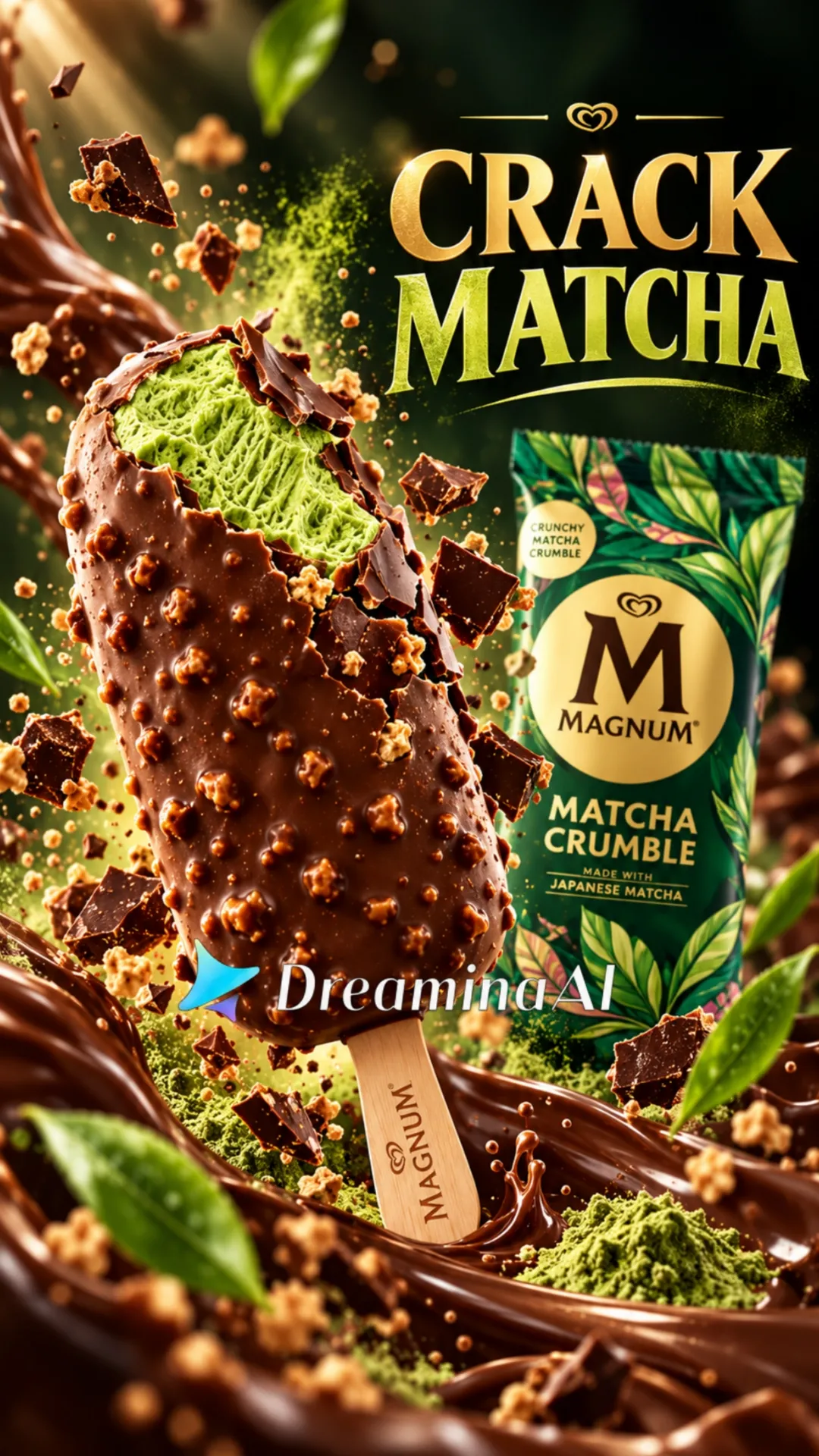 Magnum Matcha Crumble Commercial Storyboard output 2