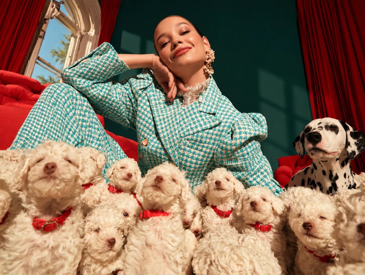 Luxury Parisian Fashion Editorial with White Dogs output 3