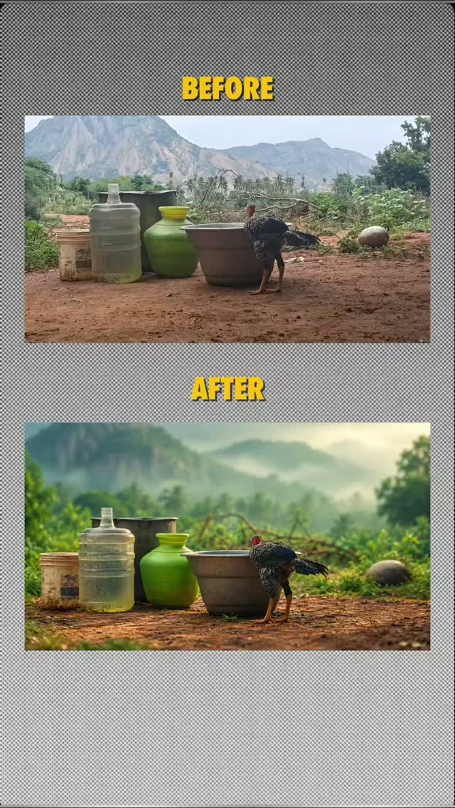 Clean Up an Image with Green, Foggy Bokeh