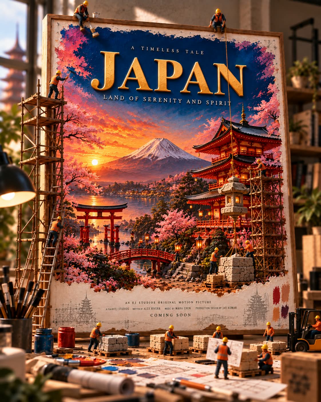 Unfinished Cinematic Destination Poster Diorama