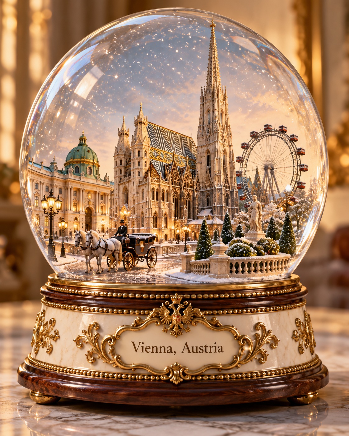 Premium City Snow Globe Souvenir output 5
