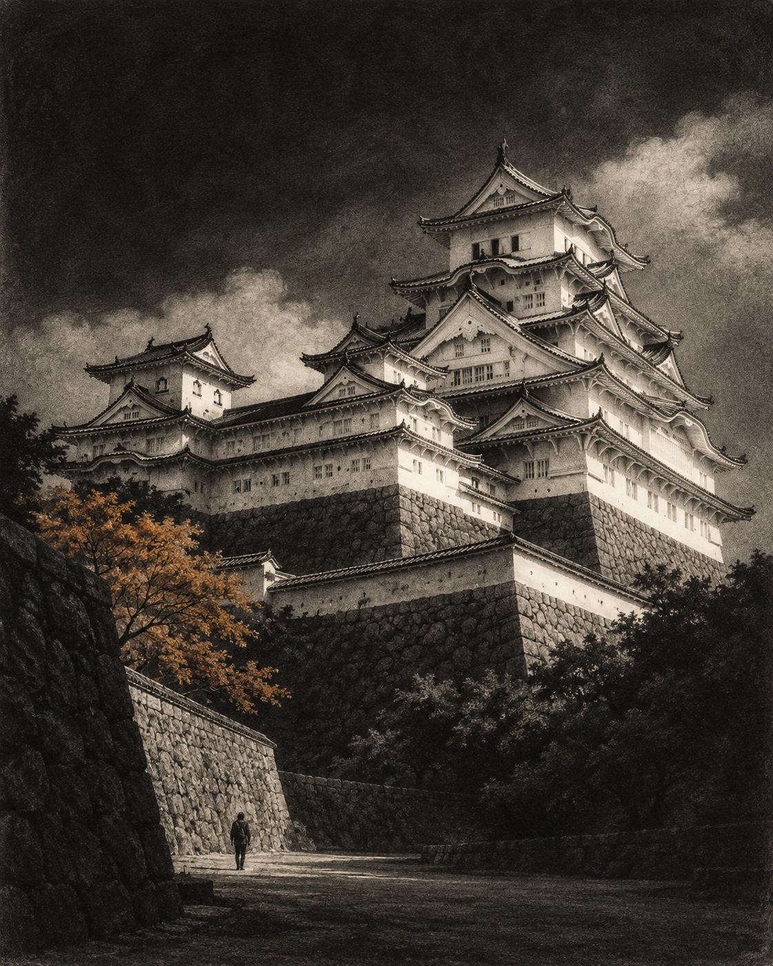 City Landmark Mezzotint Print output 6