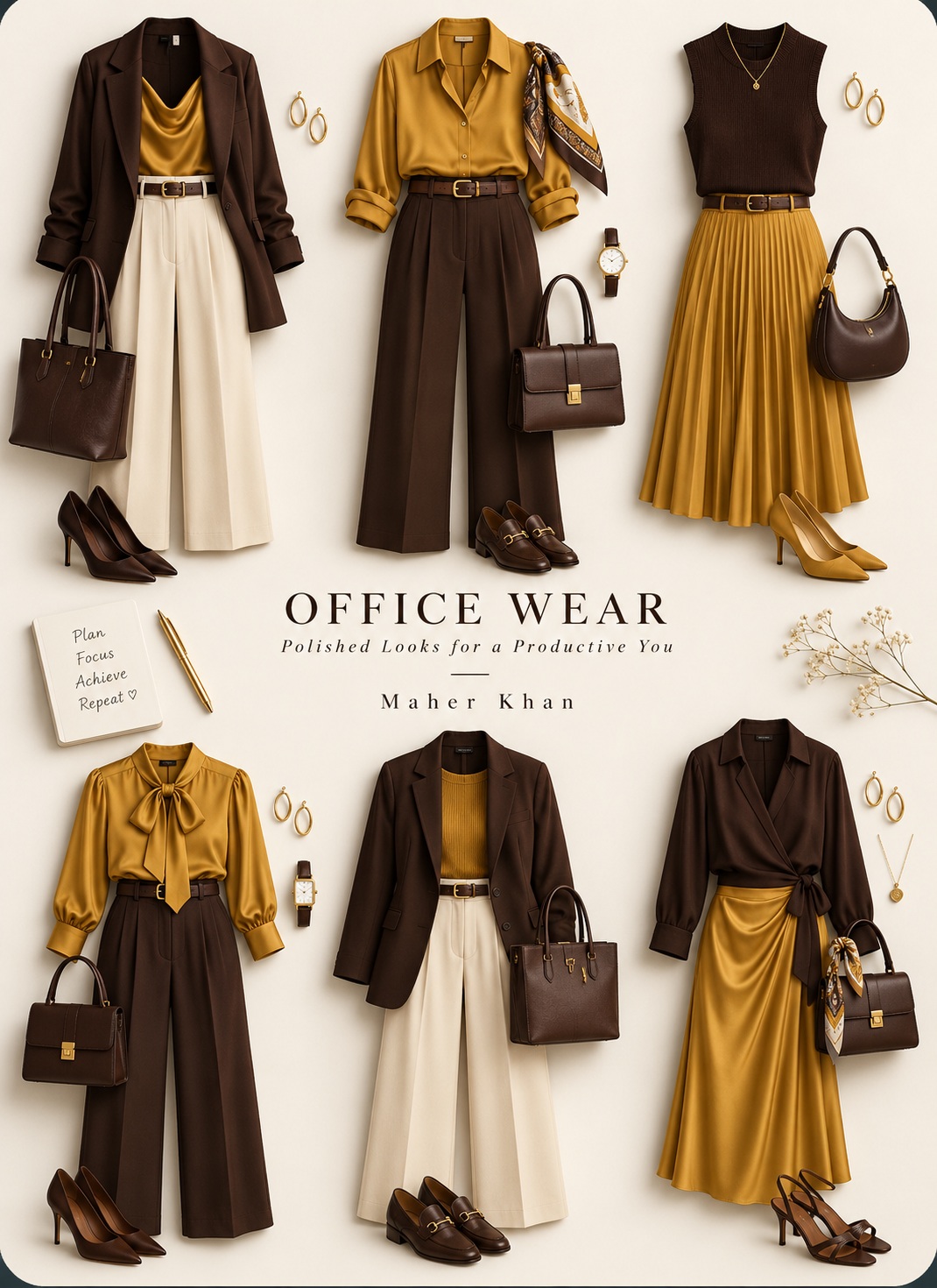 Luxury Editorial Office-Wear Fashion Board