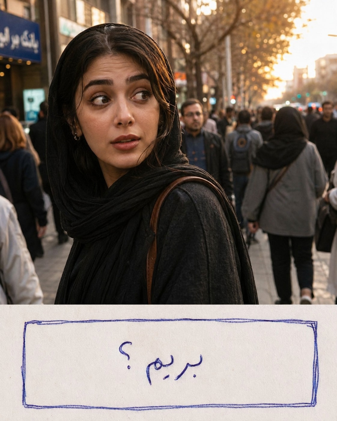 Candid Tehran Street Photo — بریم؟
