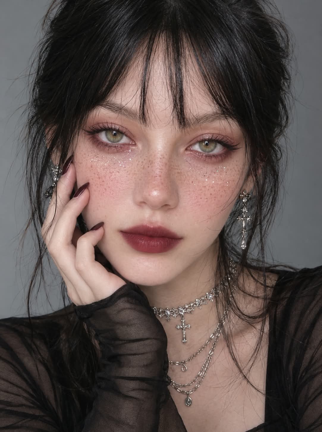 Dark Romantic Gothic Beauty Portrait output 3