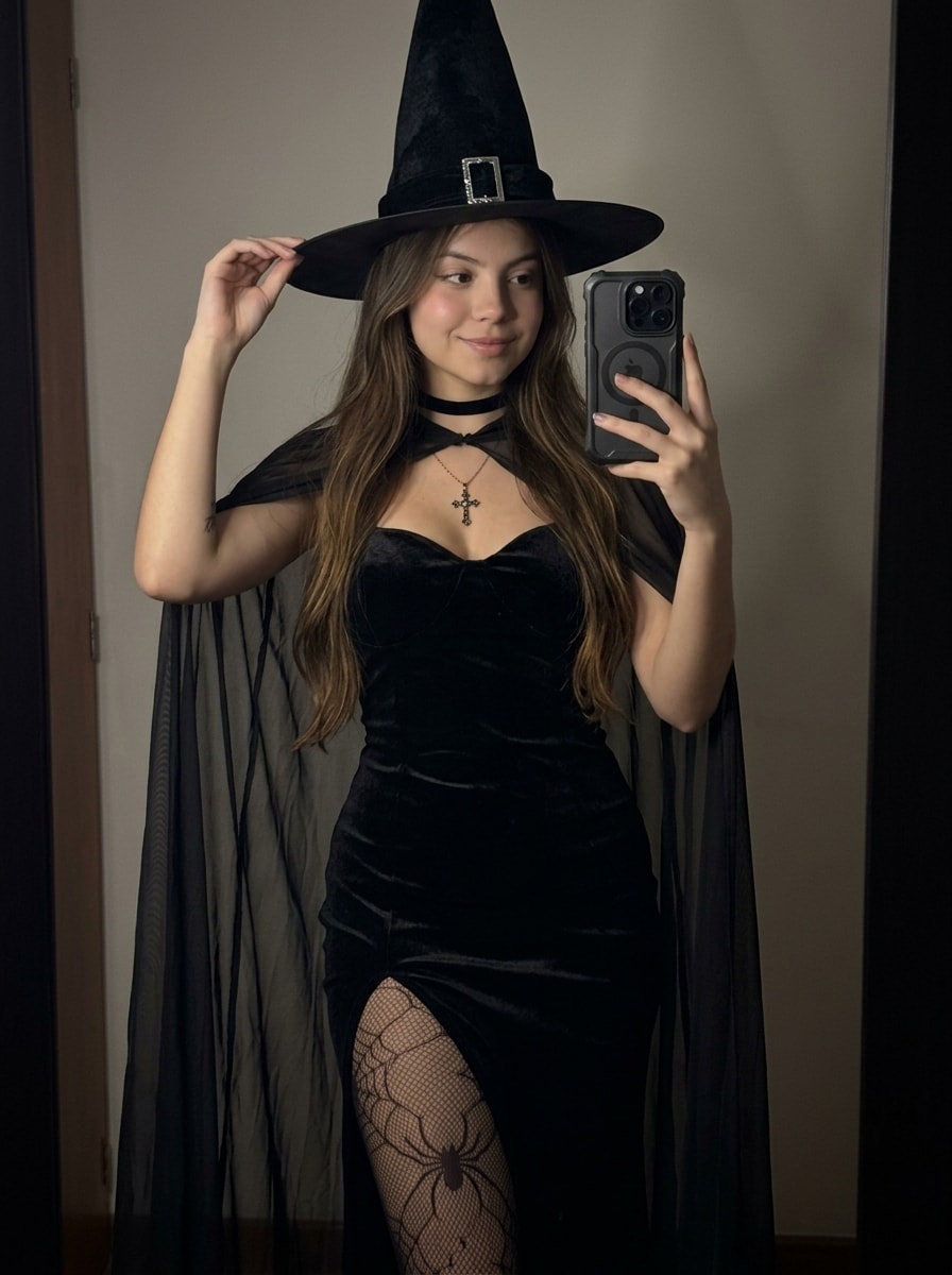 Dark Romance Witch Mirror Selfie output 1
