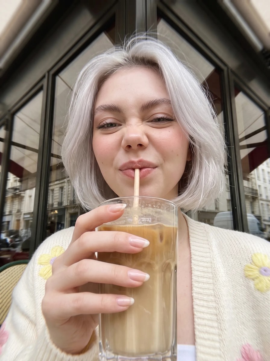 Candid Parisian Café Portrait output 14