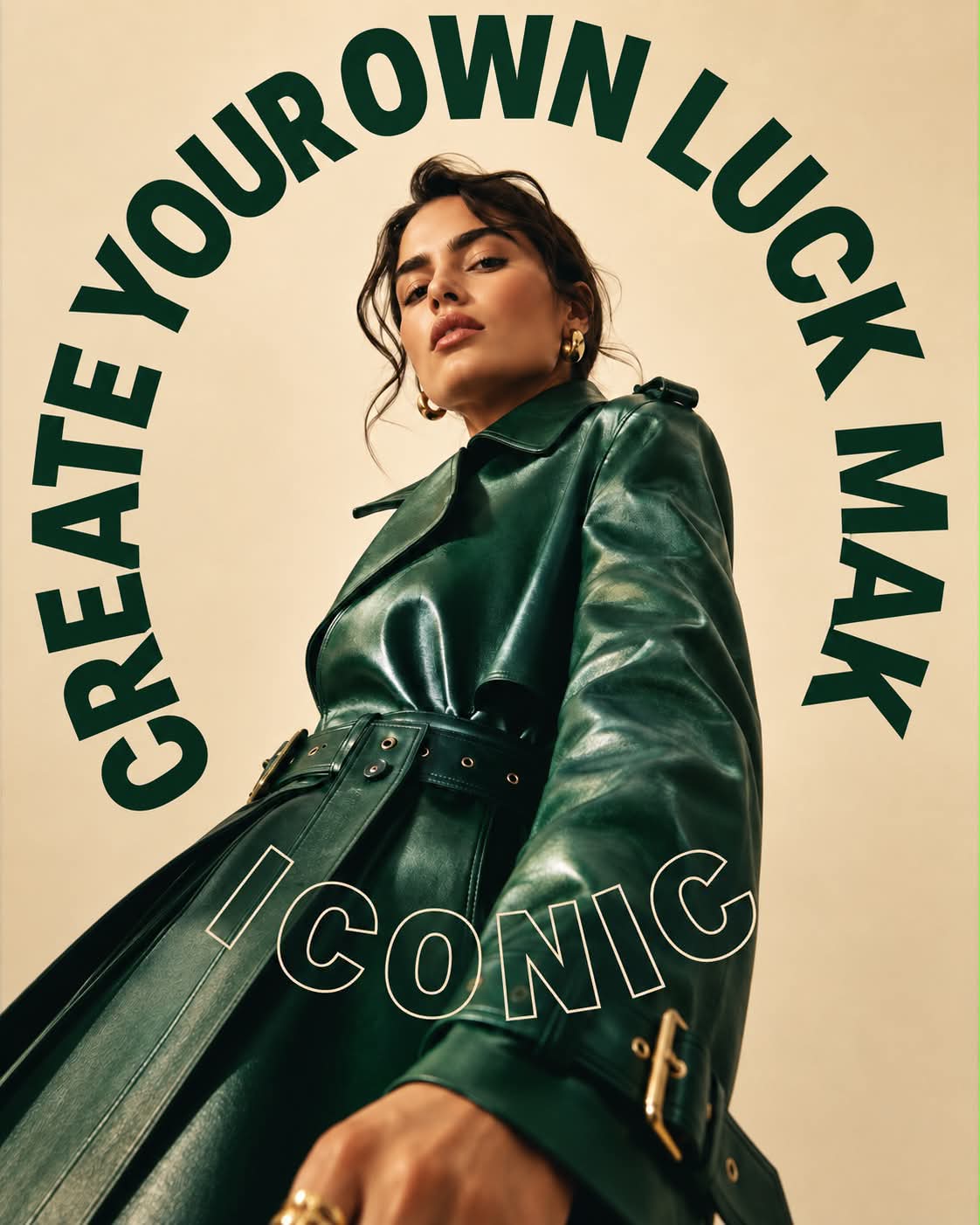 Editorial Fashion Campaign with Circular Typography output 7