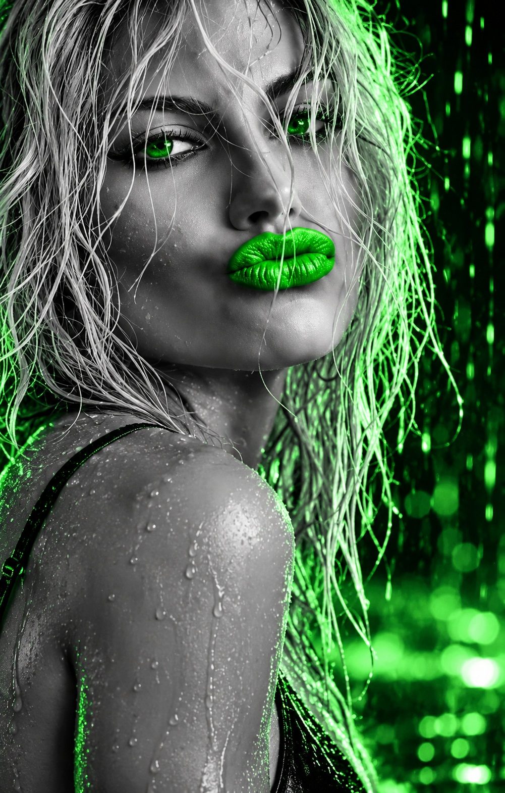 Emerald Noir Beauty Portrait output 1