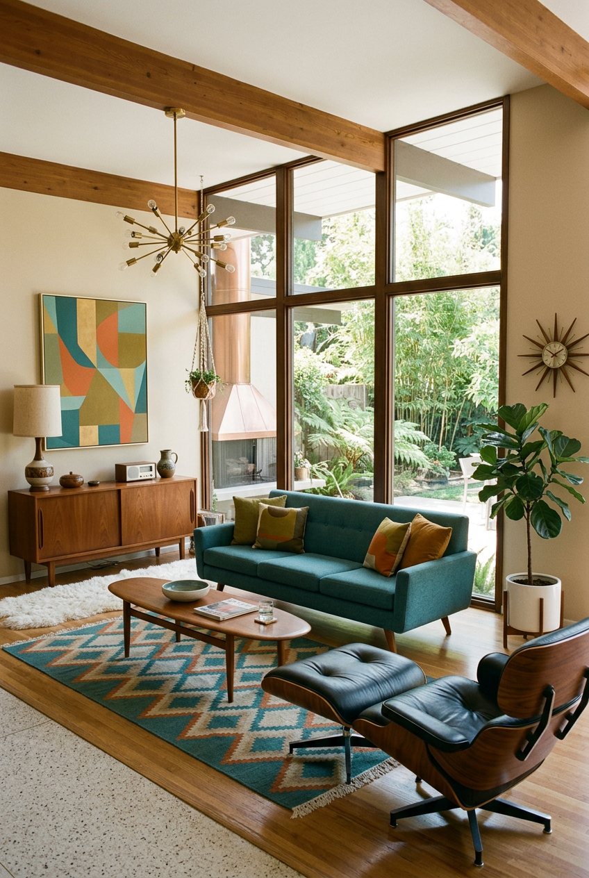 1960s Mid-Century Modern Living Room Image
