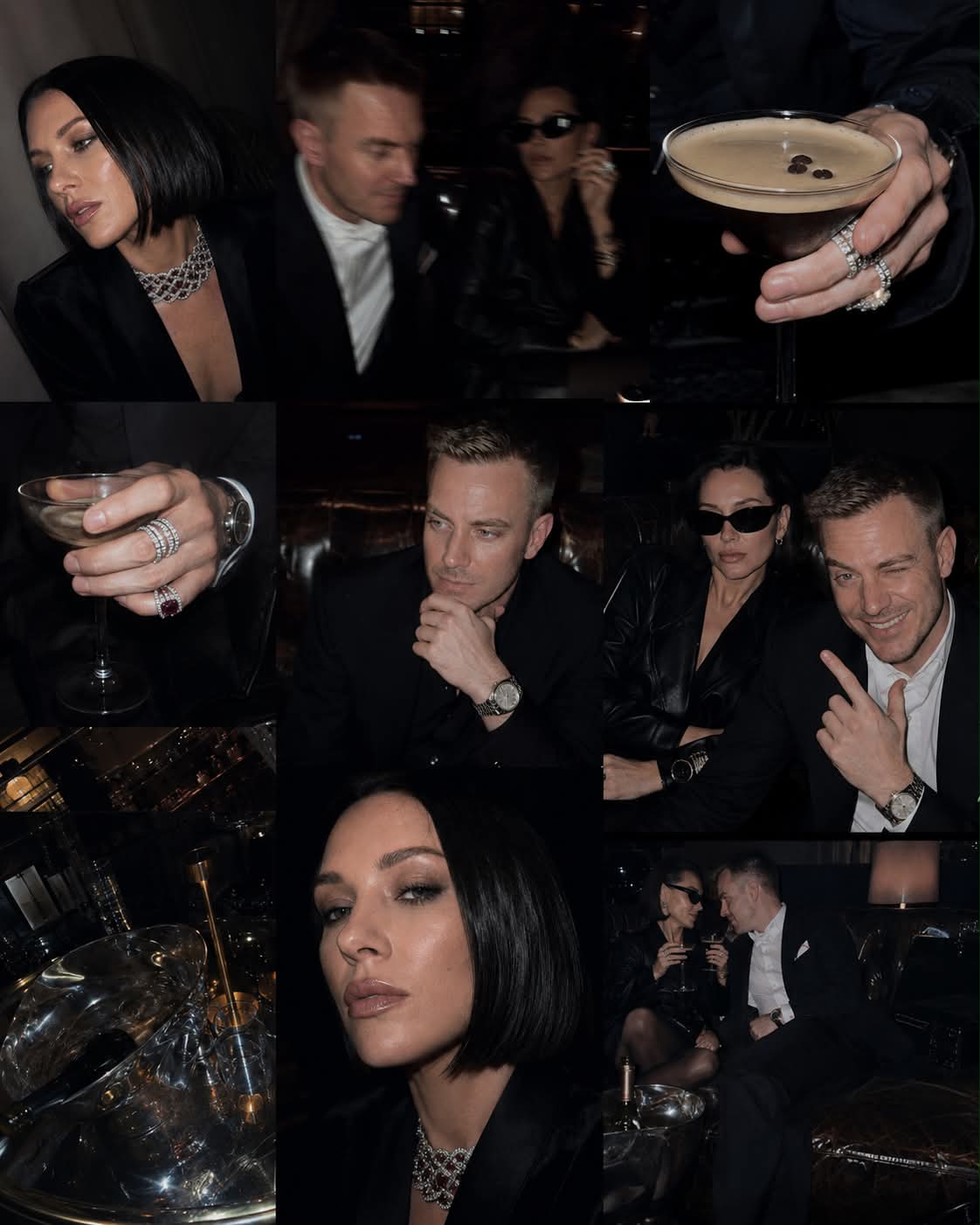 Dark Luxury Backstage Fashion Collage output 2