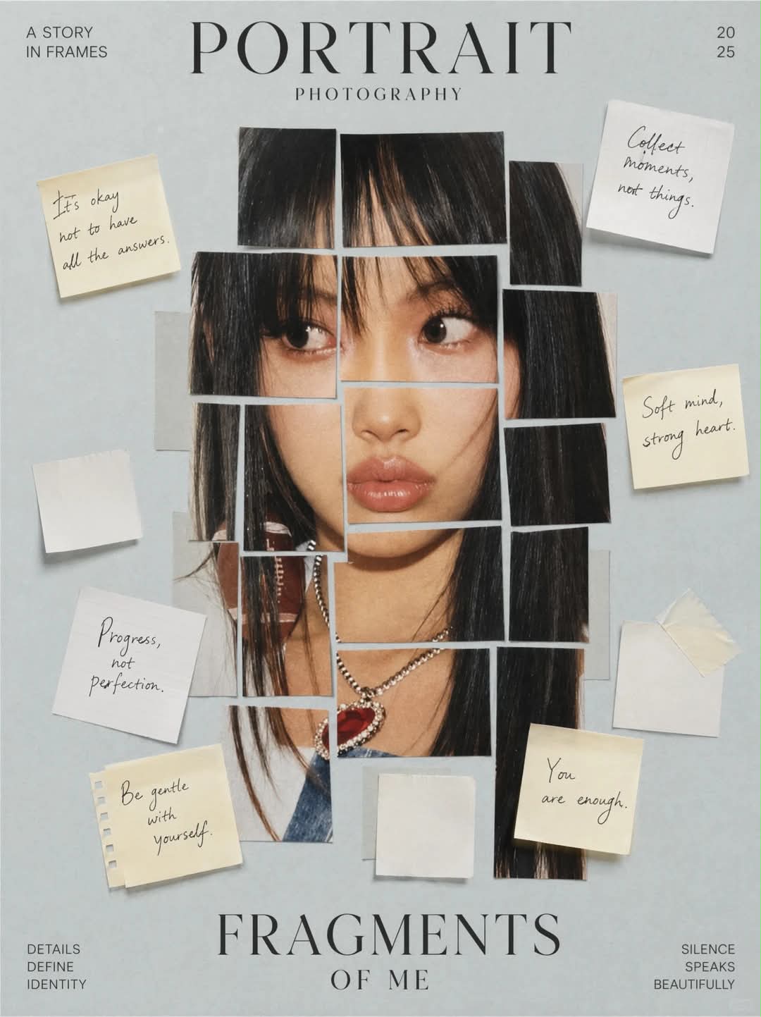 Sticky-Note Collage Portrait Poster output 2