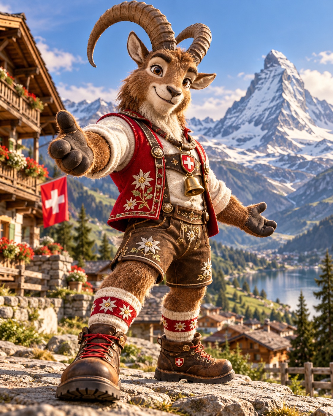 Create a National Animal Mascot for a Country output 6