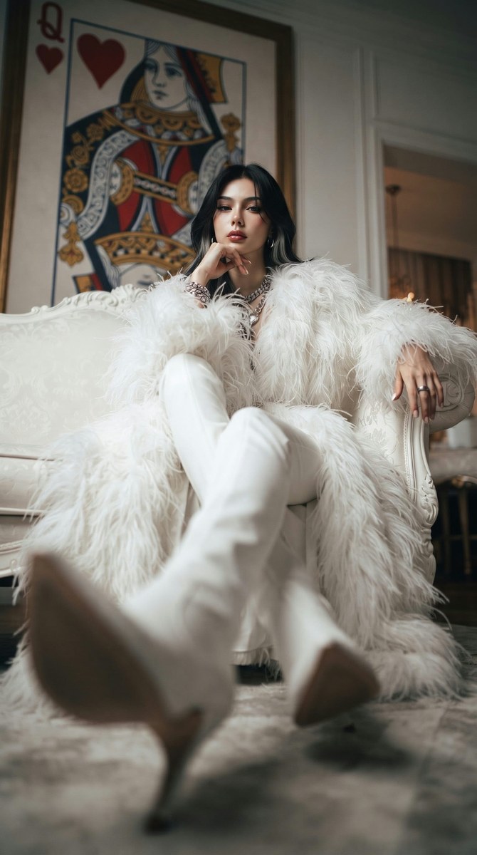 White Queen — Hyper-Realistic Portrait output 1