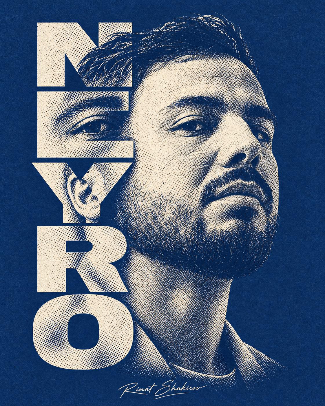 A stylish portrait with text output 1