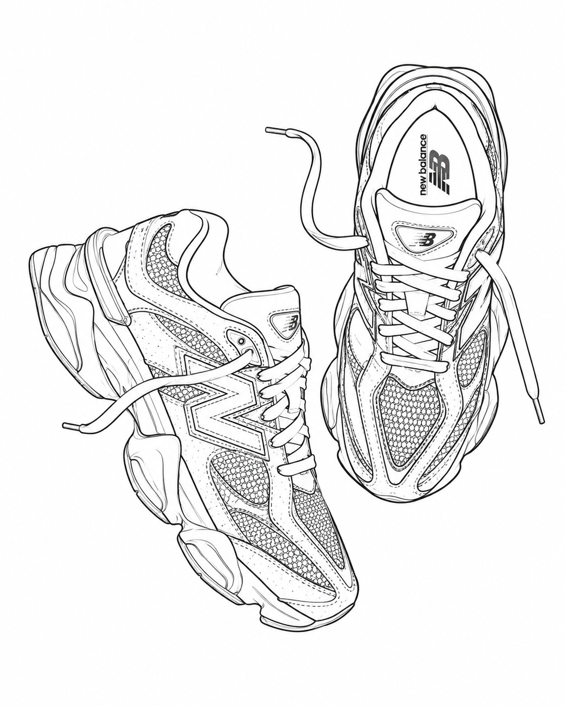Clean Professional Contour Line-Art Illustration