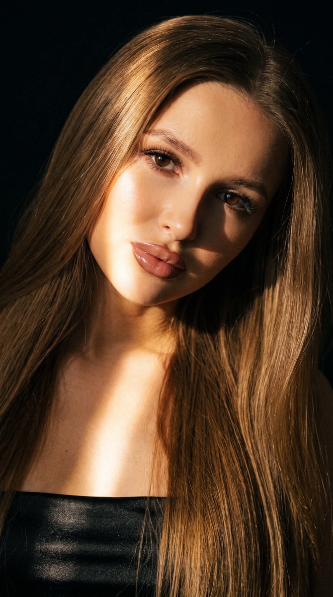 Cinematic Close-Up Portrait of a Young Woman