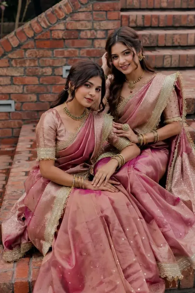 Cinematic South Asian Saree Portrait