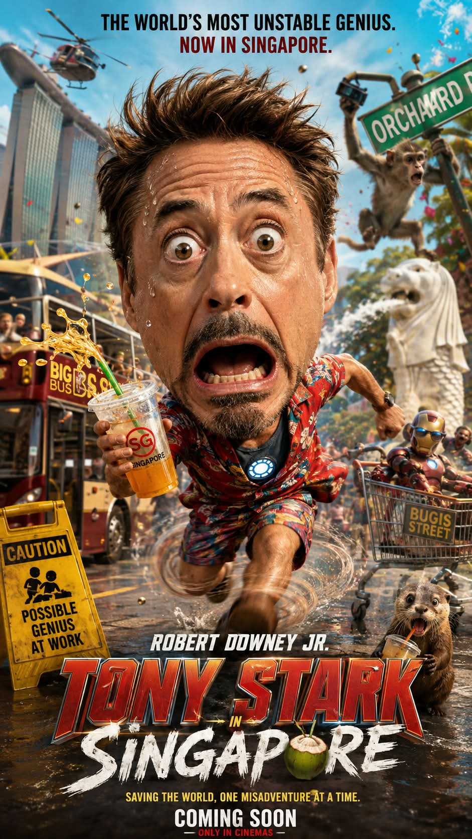 Chaotic 3D Action Blockbuster Poster output 1