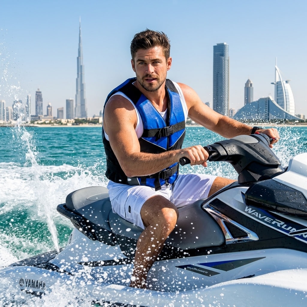 Jet Ski Action Portrait in Dubai output 1