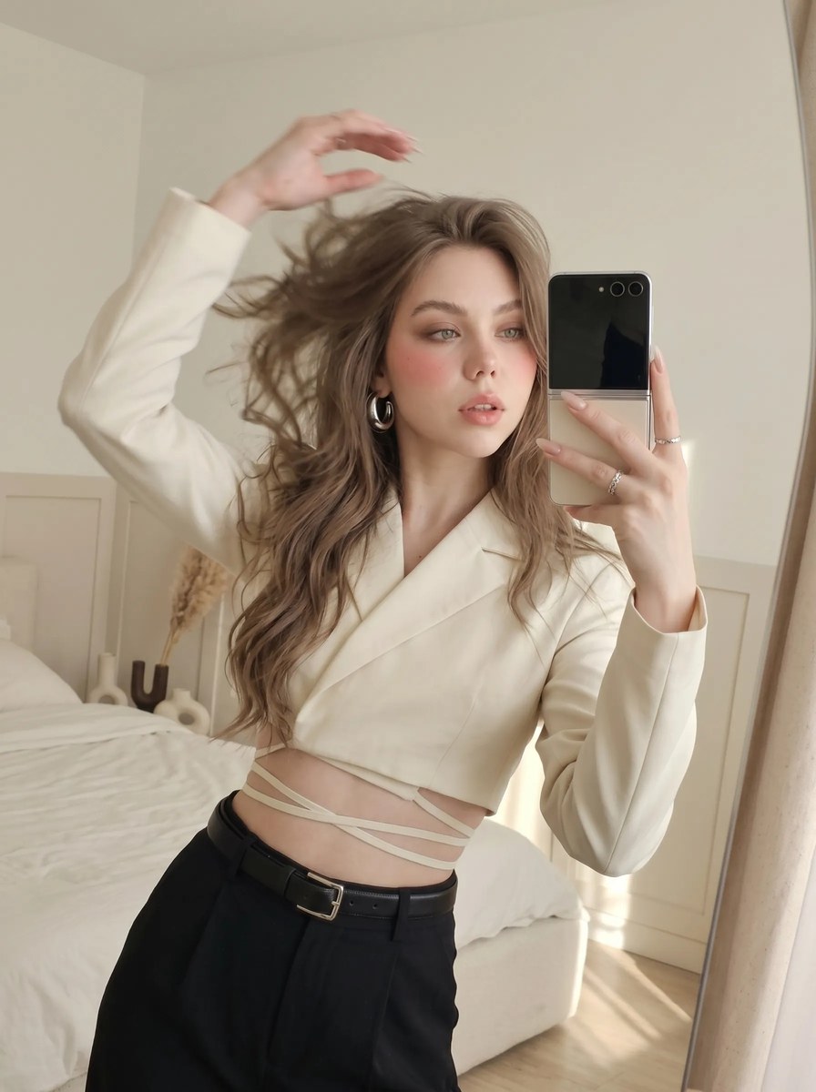 Quiet-Luxury Mirror Selfie output 14