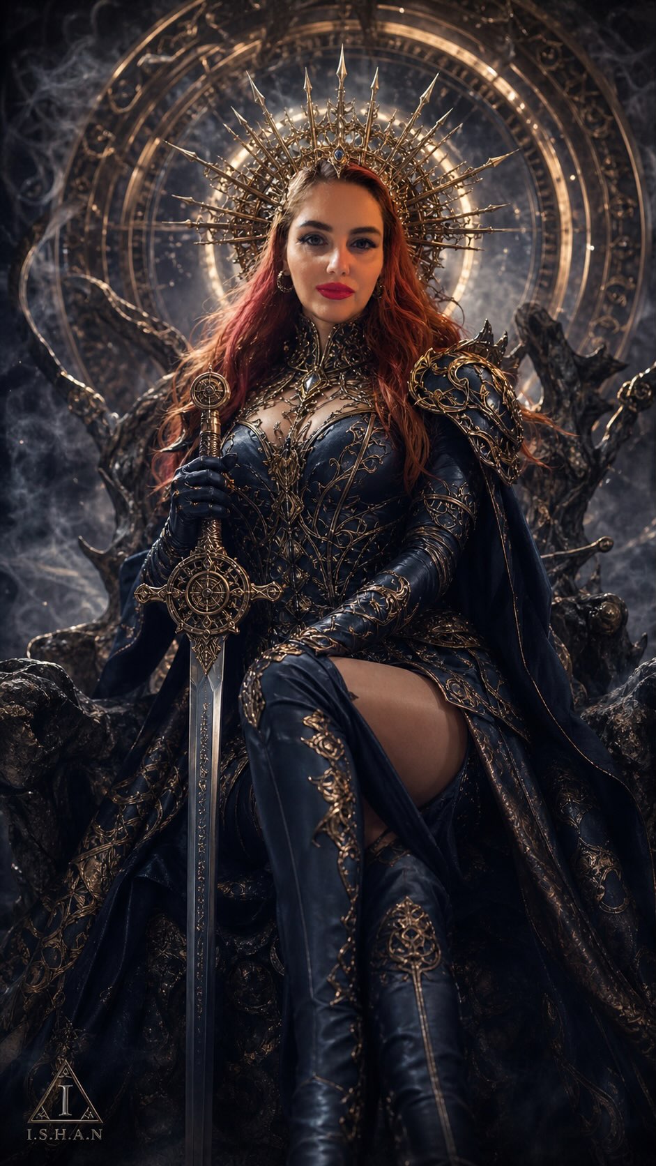 Warrior Queen with a Clockwork Halo