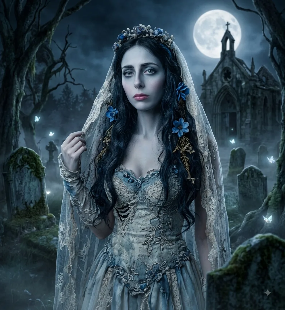 Photorealistic Gothic Corpse Bride Cosplay